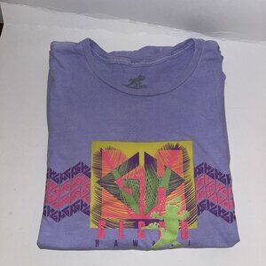 Hyperflash by Gecko Hawaii Purple SS Graphic T Shirt XL Surfer Skater Hawaiian